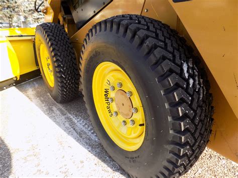 skid steer tires in snow